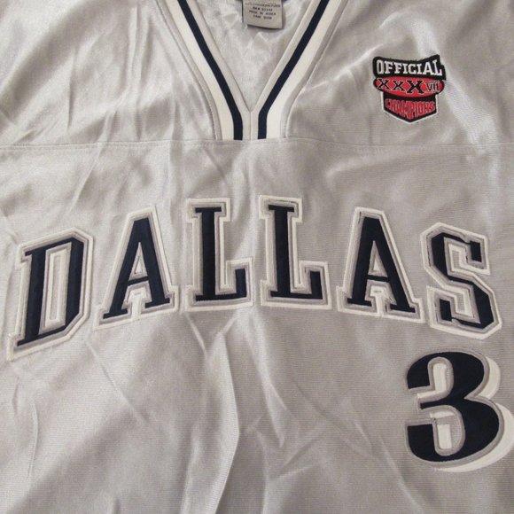 Vtg Buda Bean Dallas 3 Jersey XXL Brooklyn Bred Harlem Manufactured EUC RARE - Picture 5 of 12